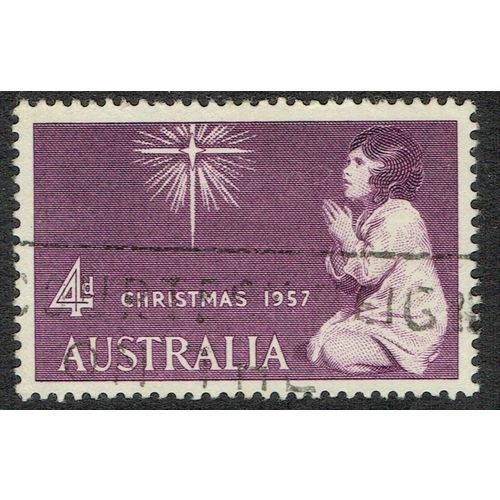Australia 1957 Christmas 4d Purple SG299 GU
