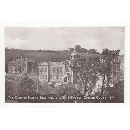 The Durham Miners Hall & Agents Houses Postcard B