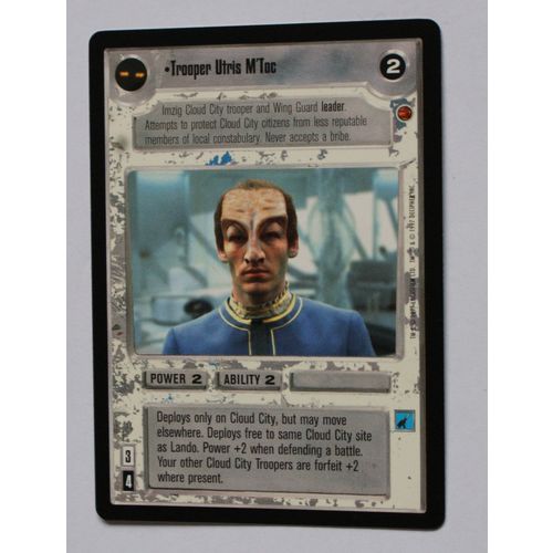 Star Wars CCG: Cloud City Limited # Trooper Utris M'Toc (A) 1997 light decipher