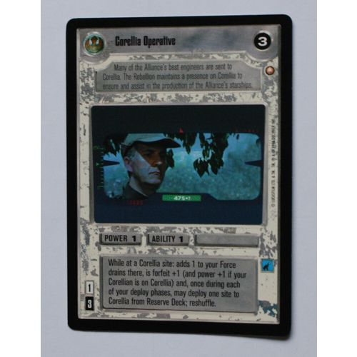 Star Wars CCG: Special Edition Limited # Corellia Operative (A) 1998 light