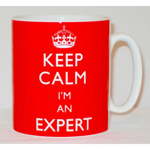Keep Calm I'm An Expert Mug Can Personalise Funny Office Work Manager Boss Gift