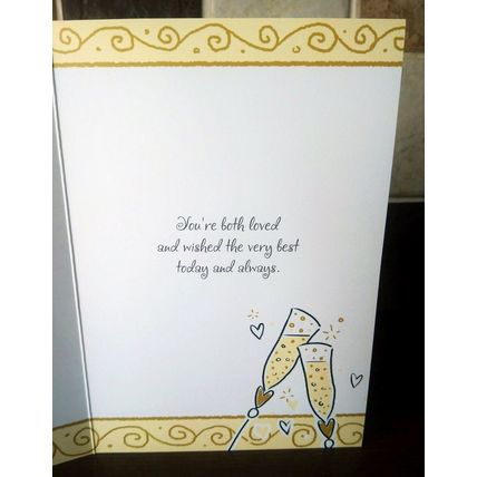 Pearl Anniversary Cards - Mum & Dad - Glitter Card - 002