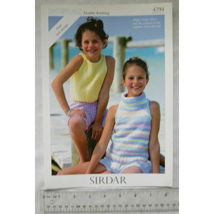 Vintage: Sirdar 4294 tops, DK, 22-32 inch, 56-81 cm, easy knit deisgn