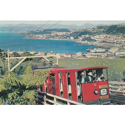 Wellington New Zealand Cable Car Postcard