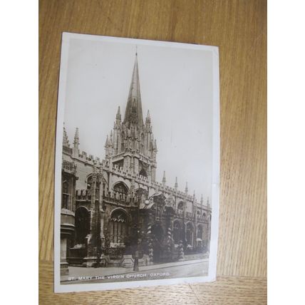 1920s Real photo Postcard - St Mary The Virgin Church, Oxford