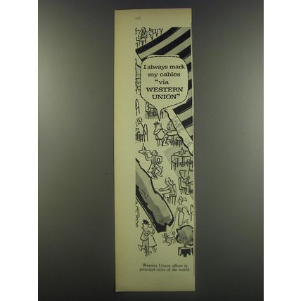 1956 Western Union Telegram Advertisement