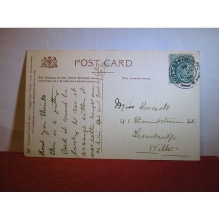 A STORM, GREAT YARMOUTH, NORFOLK used antique postcard R. Tuck Oilette 1904 pm =