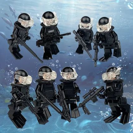 8 pcs SWAT/Military Police Frogman Set.