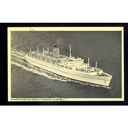 LS2863 - Canadian Pacific Liner - Empress of England - postcard