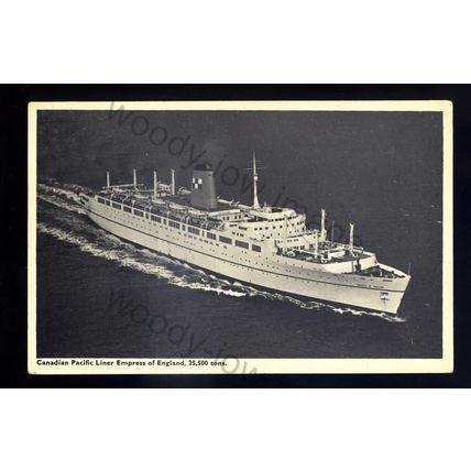 LS2862 - Canadian Pacific Liner - Empress of England - postcard
