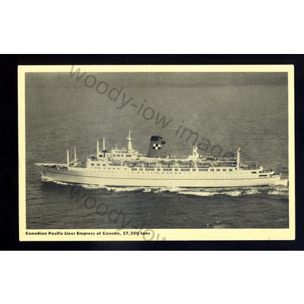 LS2861 - Canadian Pacific Liner - Empress of Canada - postcard