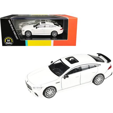Mercedes-AMG GT 63 S with Sunroof Diamond White 1/64 Diecast Model Car by Par...