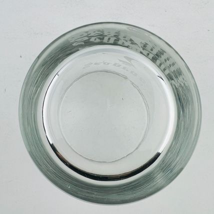 Seagrams 7 Crown Vintage Etched Textured Ball Bottom Low Ball Glass