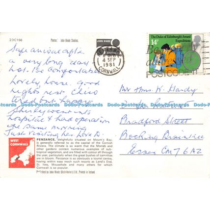 D023755 Greetings from Penzance. Hinde. 1981. Multi View
