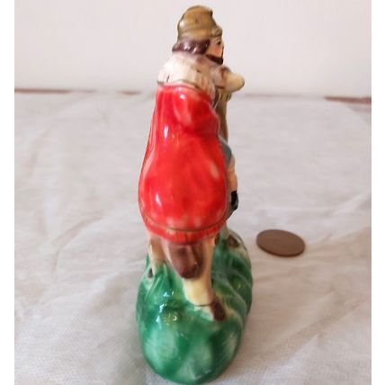 Vintage Ceramic Christmas Nativity Figurine Magi King damaged Figure religious