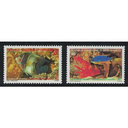 New Caledonia Noumea Aquarium Fish 2v 1988 MNH SG#825-826