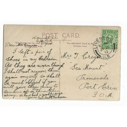The New Isle Of Man Steamer, Ben-My-Chree, Postcard.