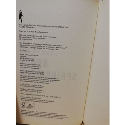 Born To Run - Bruce Springsteen - First U.K Edition - Hardback - 2016