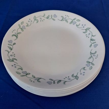 Vintage 8 CORELLE By Corning COUNTRY COTTAGE 6 3/4" BREAD & Butter PLATE Dessert