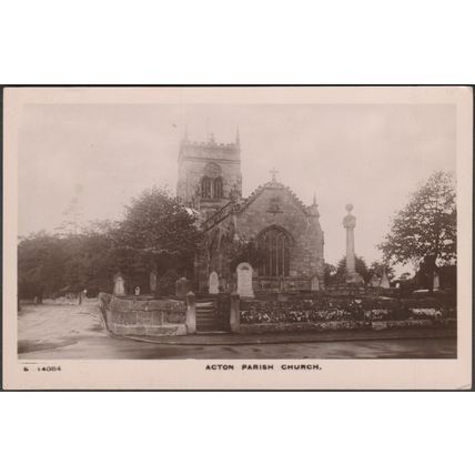 Acton Parish Church, Cheshire, c.1910 - WH Smith RP Postcard
