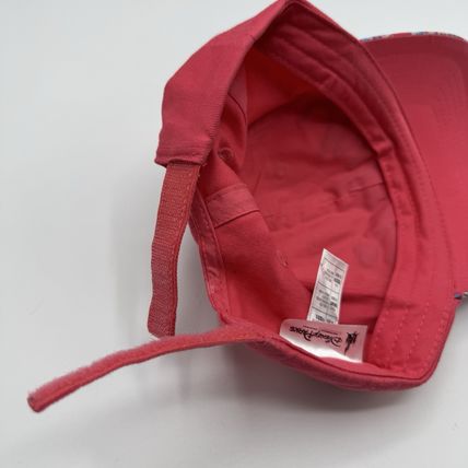 Disney Parks Minnie Mouse Youth Hat Coral Pink Heart Cap Adjustable Kids