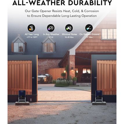 CO-Z 1400Lb Automatic Sliding Gate Opener, Electric Rolling Driveway Fence Slide