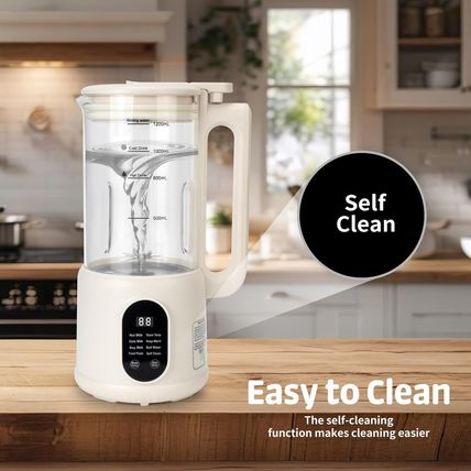 Automatic Nut Milk Maker, 8 In1 40Oz Soybean Milk Machine for Homemade Almond, O