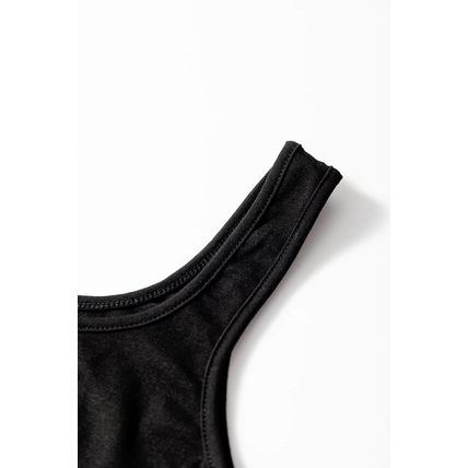 Black Peekaboo Wide Leg Square Neck Sleeveless Jumpsuit