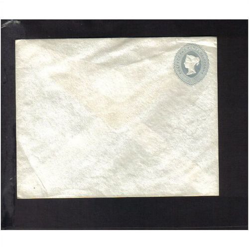 GB VICTORIA POSTAL HISTORY UNUSED TWO PENCE HALFPENNY PREPAID ENVELOPE