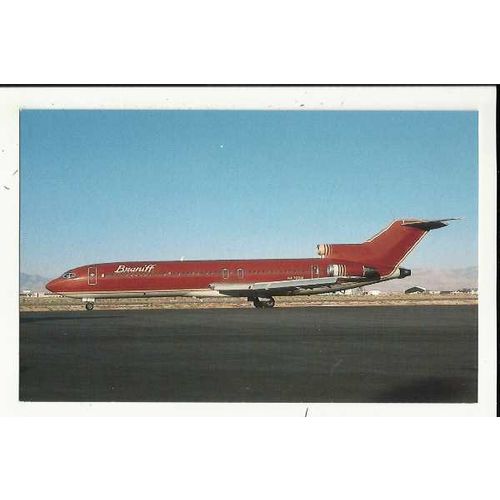 Aviation BRANIFF INTERNATIONAL BOEING 727-227 Postcard by AirlinerCard (ALC-009)