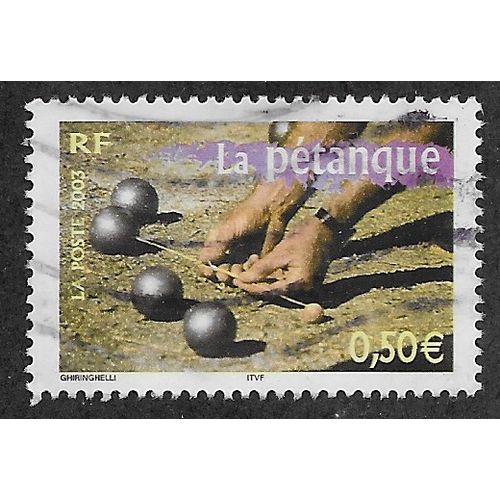 FRA 2003 50c 'REGIONS (1ST) LA PETANQUE' FINE USED (EBID60-981)