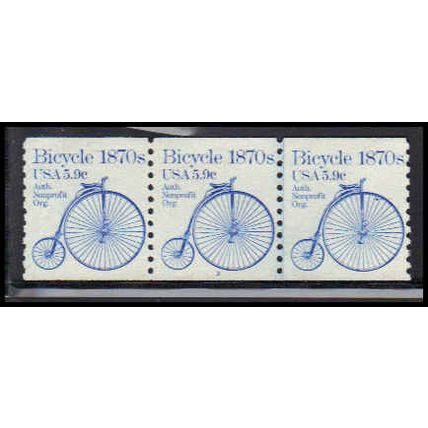 1901 5.9c Bicycle Fine MNH Dry Gum PNC 3/3 PA2315