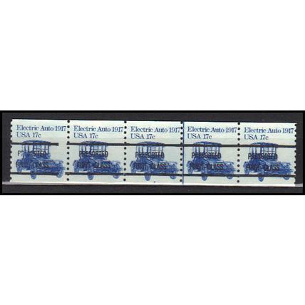 1906av 17c Electric Auto Fine MNH Dry Gum PNC 3A/5 Gap 2L AA0136