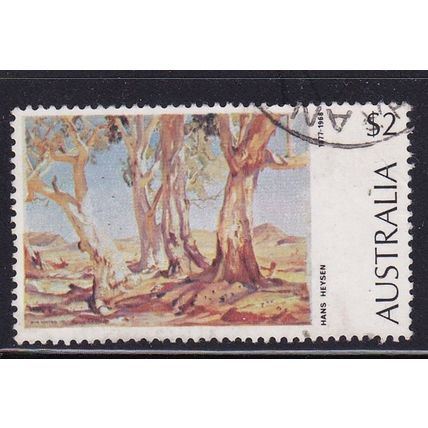 AUSTRALIA 1974 PAINTINGS $2 VALUE USED SG566 #1