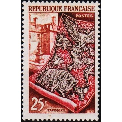 France. 1953 25f S.G.1166 Mounted Mint