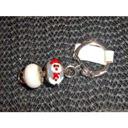 Snowman doing the splits keyring bag phone purse charm jewellery humour