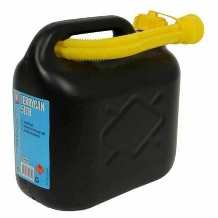 5 Litre Jerry Can Petrol Diesel Fuel Water Storage Container Can & Spout Funnel