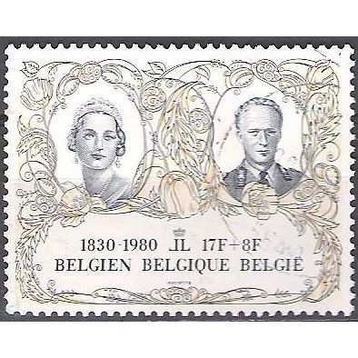 Belgique 1980 Michel 2032 O Cote (2008) 1.70 € Roi Léopold III et Reine Astrid