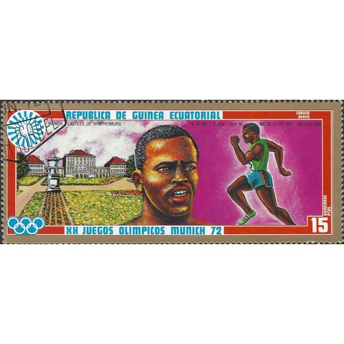 EQUATORIAL GUINEA, OLYMPICS, 1500m, Keino, violet 1972, 15pta