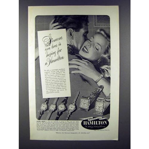 1950 Hamilton A-2, FL-33, Lynn, Olivia, Glenn Watch Ad