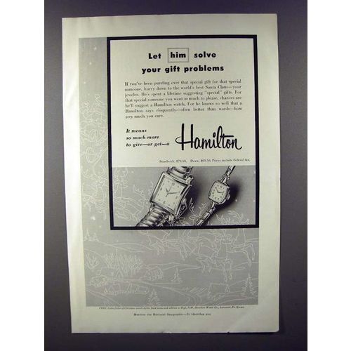 1954 Hamilton Standwick, Dawn Watch Ad!