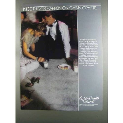 1982 Cabin Crafts Carpets Ad - Nice Things Happen On