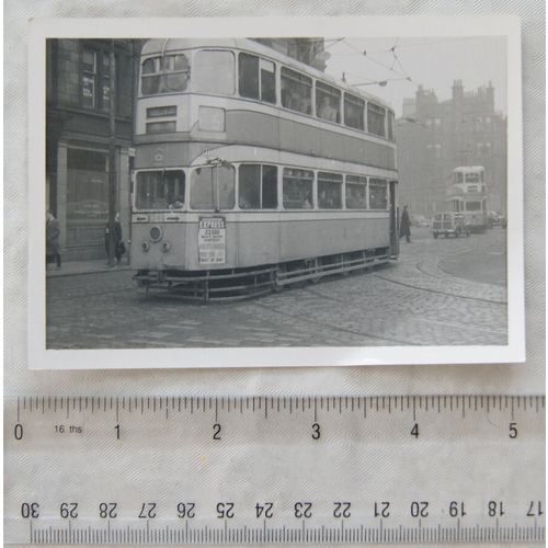 Photo Glasgow Tram no.1341 in 1961