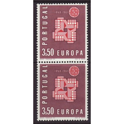 Portugal 1961 SG 1195 UMM Vertical Pair - Europa/CEPT (B-380-02)