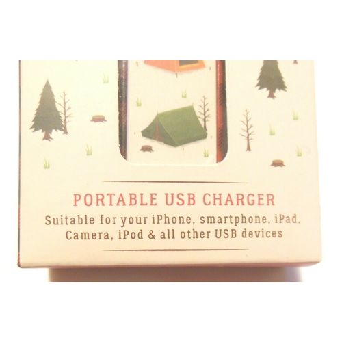 Portable USB Power Bank Camping Design Camp 7 Hills
