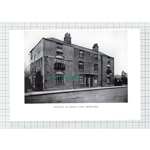 C5939) Terrace In Sheen Lane Mortlake - Cutting