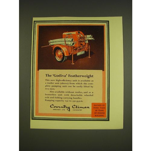 1955 Coventry Climax Godiva Featherweight Advertisement