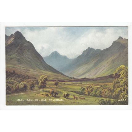 Glen Sannox Isle of Arran Brian Gerald Art Postcard A960