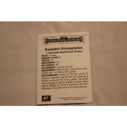 Kamshir Strongtalon 1992 TSR 2nd Edition Dungeons & Dragons NO.87