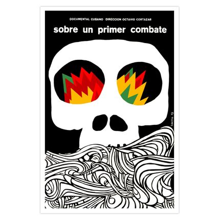 Spanish Movie Poster 4 film"About War Combat"SKULL art.Home room decor